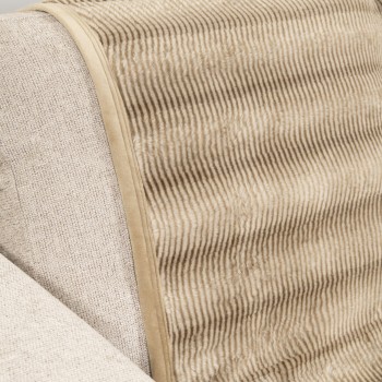 Nima Home Ριχτάρι Αντιολισθητικό 180x180 - Lunetta Beige Μπεζ