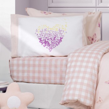 Nima Kids Σετ Παπλωματοθήκη Μονή - Bettina Ροζ   (1 x 160x240   52x72)