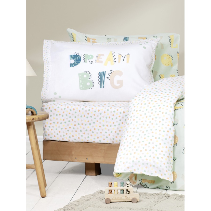 Nima Kids Σετ Σεντόνια Μονά - Dream Big Πολύχρωμο   (2 x 170x255   52x72)