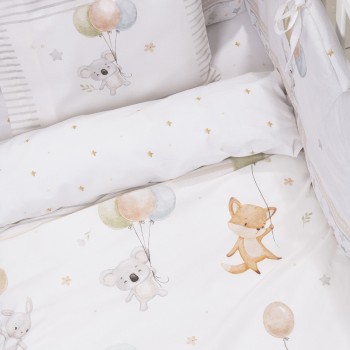 Nima Bebe Σετ Σεντόνια Κούνιας - Jouer Πολύχρωμο   (2 x 120x170   30x40)