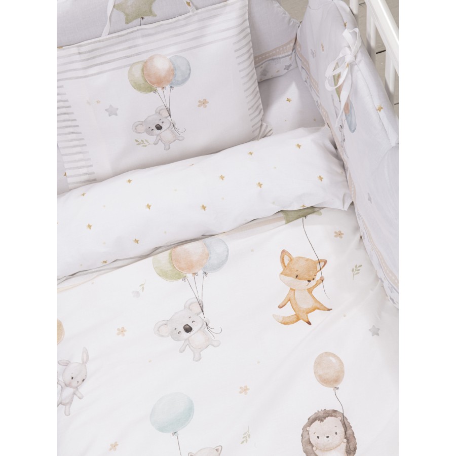 Nima Bebe Σετ Παπλωματοθήκη Κούνιας - Jouer Πολύχρωμο   (1 x 110x145   30x40)