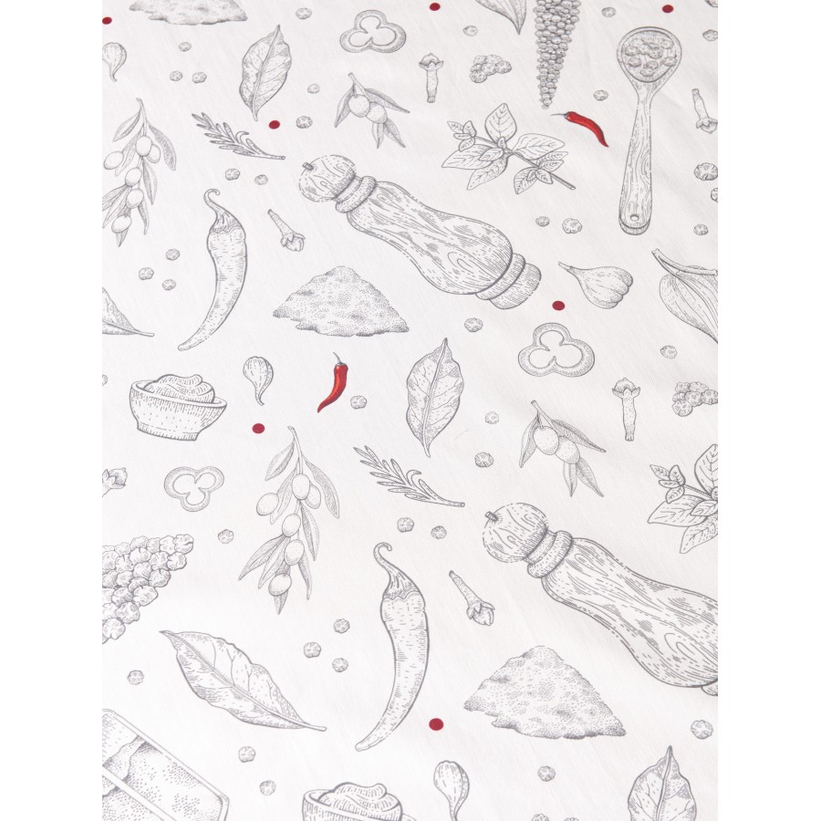 Nima Home Τραπεζομάντηλο 140x180 - Supper Γκρι, Κόκκινο