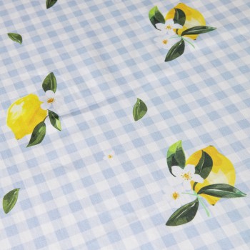 Nima Home Τραπεζομάντηλο 140x240 - Lemon Tree Γαλάζιο, Κίτρινο