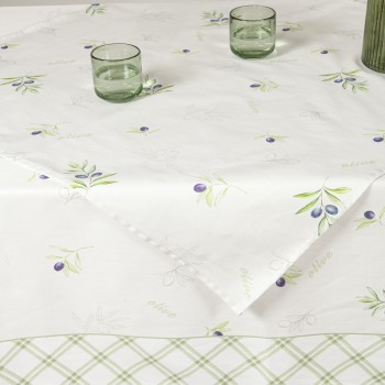 Nima Home Τραπεζομάντηλο 140x180 - Olive Μπεζ, Πράσινο