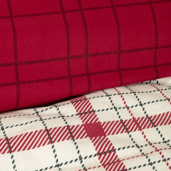 Nima Home Σετ Σεντόνια Γίγας - Home Bliss Κόκκινο, Μπεζ   (2 x 265x280 + 2  50x70)