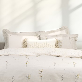 Nima Home Σετ Παπλωματοθήκη Υπέρδιπλη - Delicate Μπεζ   (1 x 220x240 + 2    52x72+5)