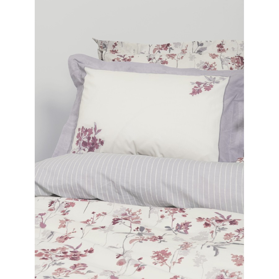 Nima Home Σετ Παπλωματοθήκη Μονή - Tessa Ροζ, Μπεζ   (1 x 160x240     52x72+5)