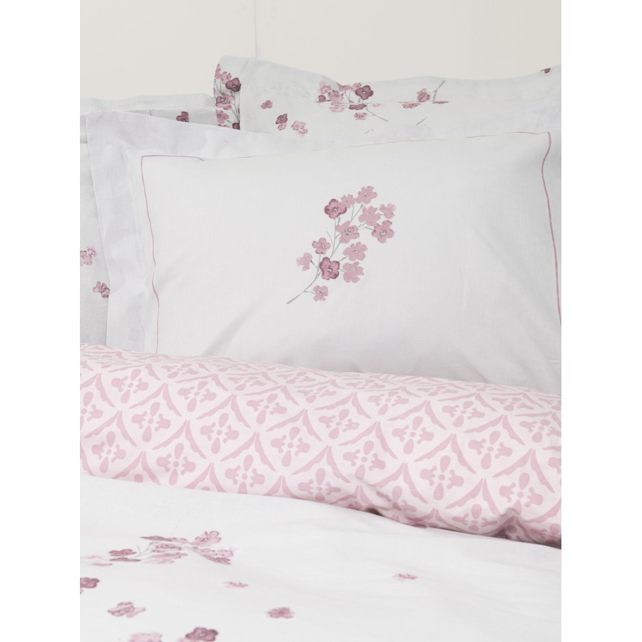 Nima Home Σετ Σεντόνια Υπέρδιπλα - Roselle Γαλάζιο, Ροζ   (2 x 240x260 + 2    52x72+5)