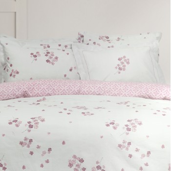 Nima Home Σετ Σεντόνια Υπέρδιπλα με Λάστιχο - Roselle Γαλάζιο, Ροζ    (1 x 160x200+32  x 240x260 + 2    52x72+5)