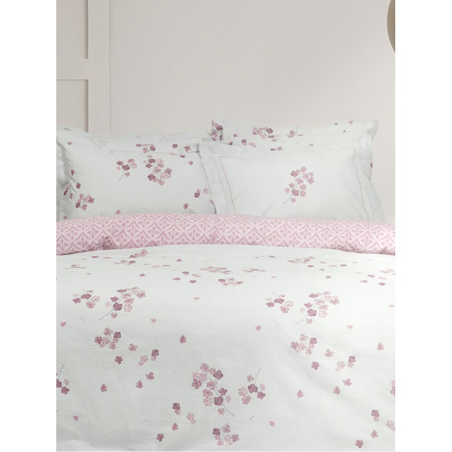 Nima Home Σετ Παπλωματοθήκη Γίγας - Roselle Γαλάζιο, Ροζ   (1 x 240x260 + 2    52x72+5)