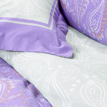 Nima Home Σετ Σεντόνια Μονά με Λάστιχο - Flow Λιλά, Πράσινο     (1 x 100x200+32  x 170x260     52x72+5)