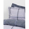 Nima Home Σετ Σεντόνια Μονά - Whilow Μπλε, Γκρι   (2 x 170x260     52x72+5)