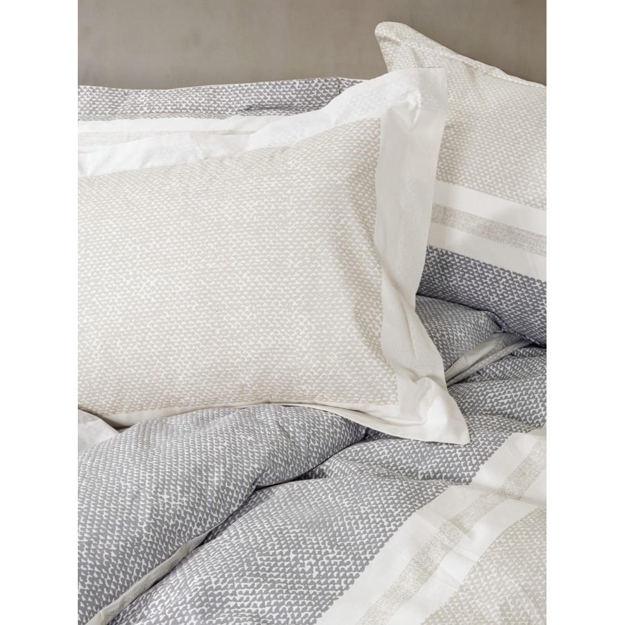 Nima Home Μαξιλαροθήκες - Lido Γκρι, Μπεζ