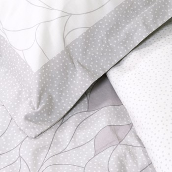 Nima Home Σετ Παπλωματοθήκη Υπέρδιπλη - Hoop Γκρι   (1 x 220x240 + 2    52x72+5)