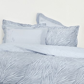 Nima Home Σετ Σεντόνια Μονά - Mocca Μπλε, Γκρι   (2 x 170x260     52x72+5)