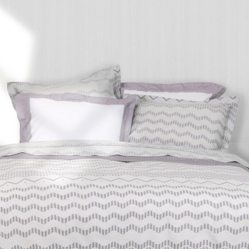 Nima Home Σετ Παπλωματοθήκη Υπέρδιπλη - Jeymour Γκρι   (1 x 220x240 + 2    52x72+5)