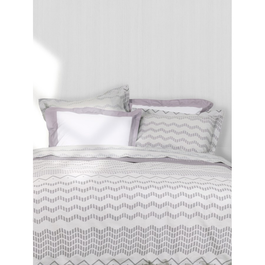 Nima Home Σετ Παπλωματοθήκη Υπέρδιπλη - Jeymour Γκρι   (1 x 220x240 + 2    52x72+5)