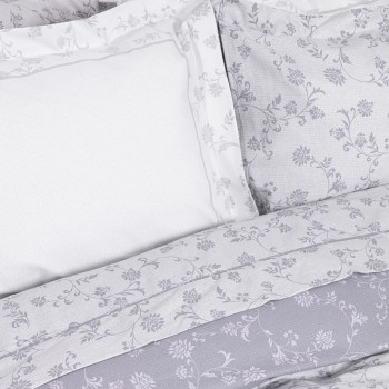 Nima Home Σετ Παπλωματοθήκη Γίγας - Sirena Γκρι, Λιλά   (1 x 240x260 + 2    52x72+5)