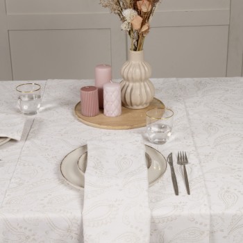 Nima Home Τραπεζομάντηλο 160x310 - Flow Beige Μπεζ