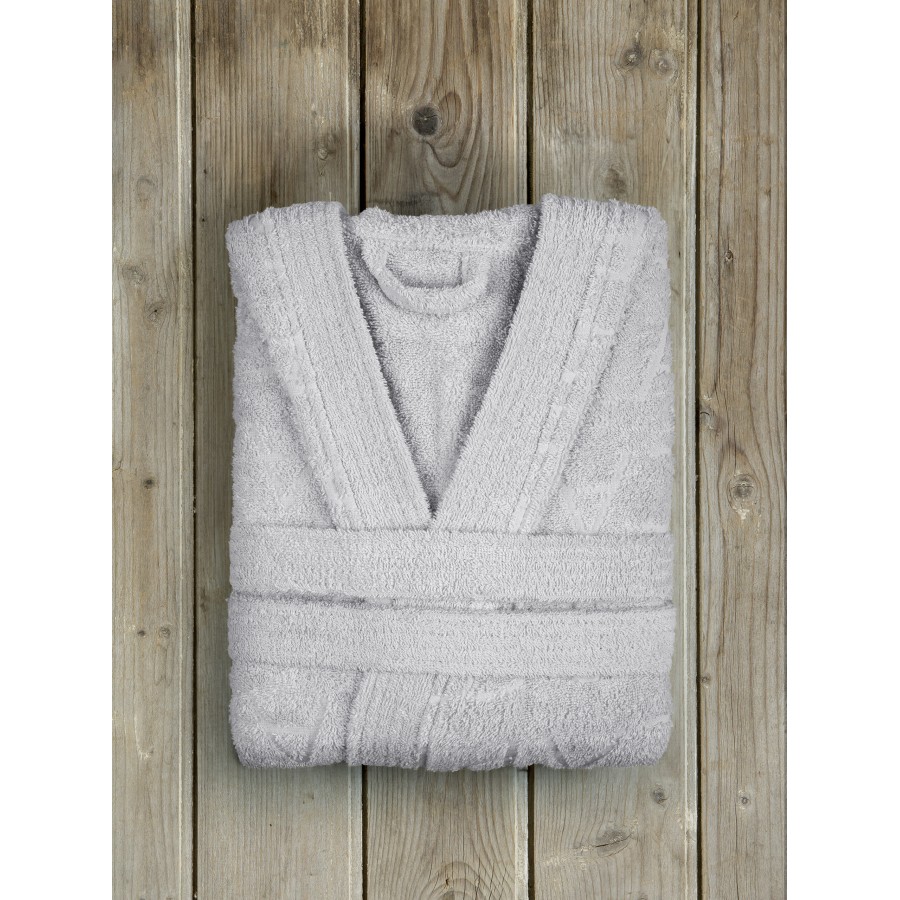 Nima Home Μπουρνούζι με κουκούλα - Large - Spa Γκρι