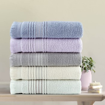 Nima Home Σετ Πετσέτες (30x50 + 50x90 + 70x140) - Allora Lilac Λιλά