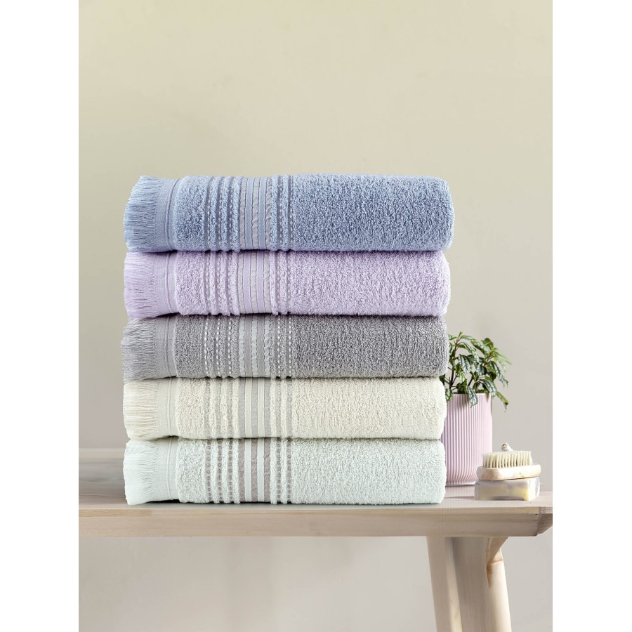 Nima Home Σετ Πετσέτες (30x50 + 50x90 + 70x140) - Allora Light Beige Μπεζ