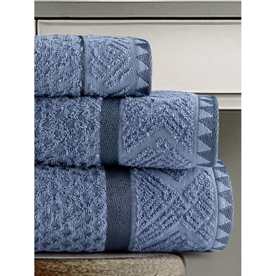 Nima Home Σετ Πετσέτες (30x50 + 50x90 + 70x140) - Reiven Μπλε