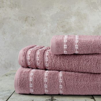 Nima Home Σετ Πετσέτες (30x50 + 50x90 + 70x140) - Retour Apple Pink Σάπιο μήλο