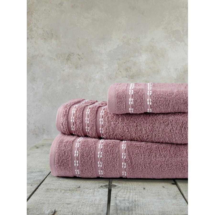 Nima Home Σετ Πετσέτες (30x50 + 50x90 + 70x140) - Retour Apple Pink Σάπιο μήλο