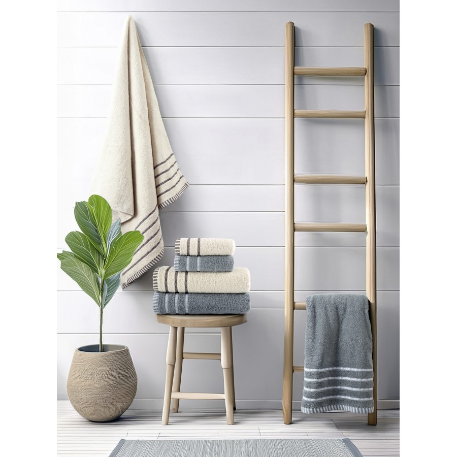 Nima Home Σετ Πετσέτες (30x50 + 50x90 + 70x140) - Fellow Beige Μπεζ