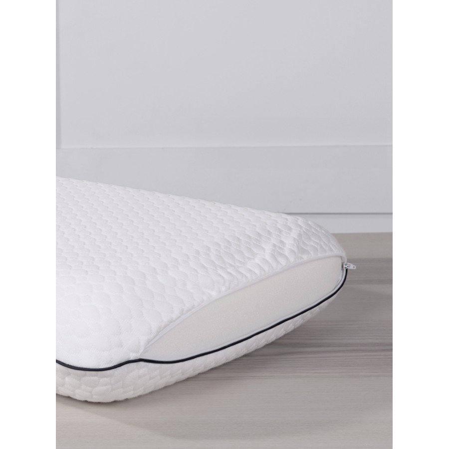 Nima Home Μαξιλάρι 43x63+12 - Memory Foam Λευκό