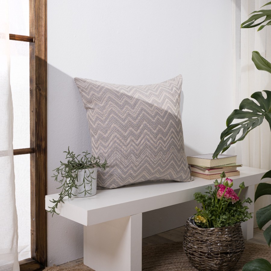 Μαξιλαροθήκη Piacenza 04 - 65x65cm δαπέδου με γέμιση