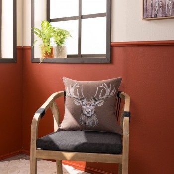 Μαξιλαροθήκη Reindeer 03 - 48 x 48 cm με γέμιση