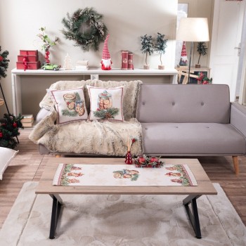 Μαξιλαροθήκη Velvet 03 Με Κρόσι (30x60cm) - 30x60cm με γέμιση