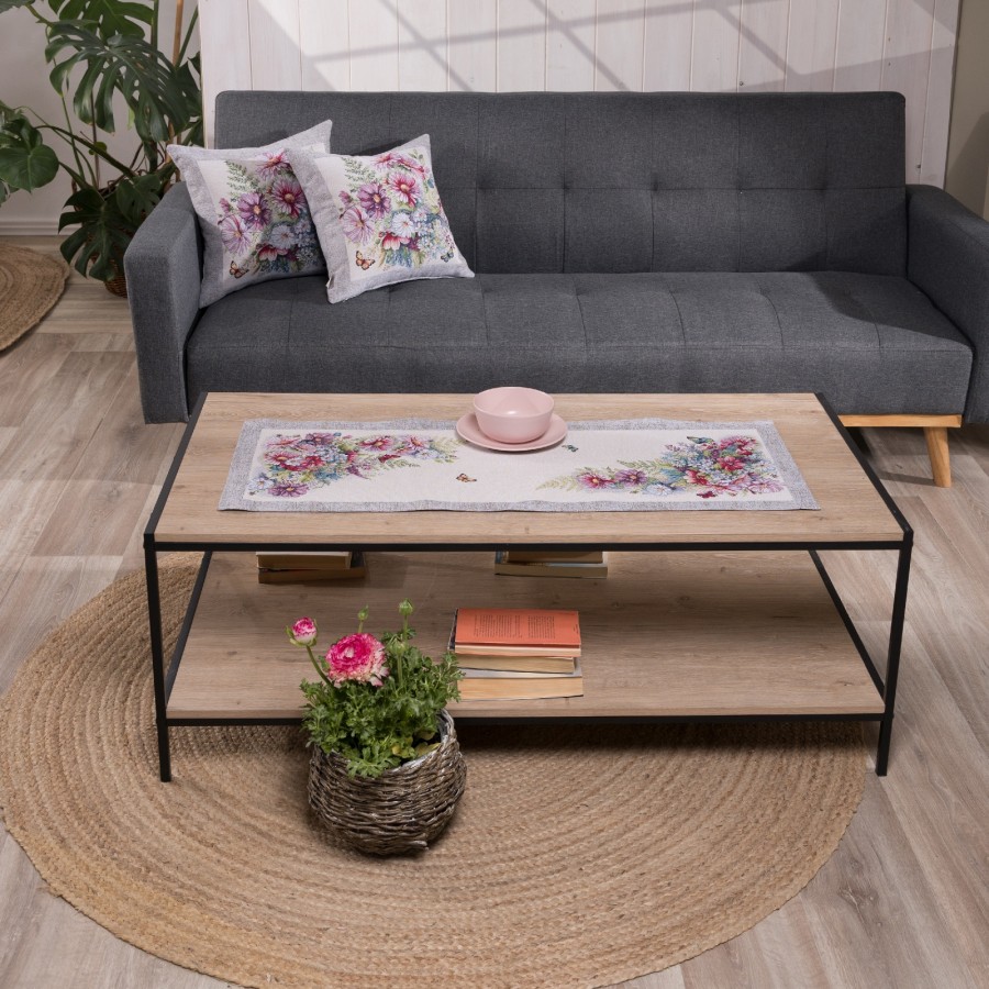 Καρέ & Τραβέρσα Boltana Σετ 2 τεμαχίων - 100x100cm & 40x100cm