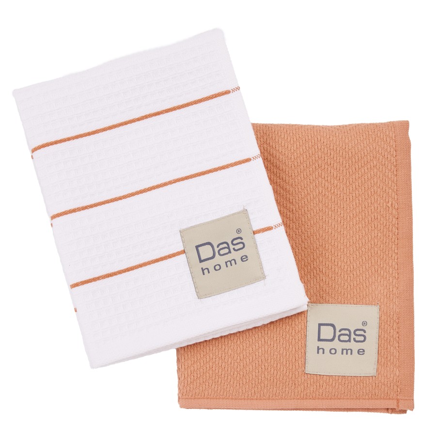 DAS HOME ΣΕΤ ΠΟΤΗΡΟΠΑΝΑ 2ΤΜΧ 30Χ50 0831 TERACOTTA, WHITE