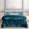 GREENWICH POLO CLUB ΚΟΥΒΕΡΤΑ VELOUR ΜΟΝΗ ESSENTIAL 3498 DARK AQUAMARINE
