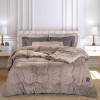 GREENWICH POLO CLUB ΚΟΥΒΕΡΤΟΠΑΠΛΩΜΑ RABBIT FAUX FUR KING ESSENTIAL 3953 TAUPE