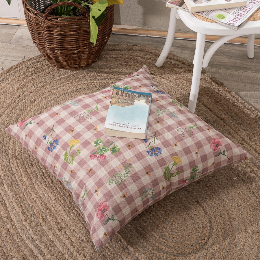 Μαξιλαροθήκη Parrillia 06 - 45x45cm με γέμιση