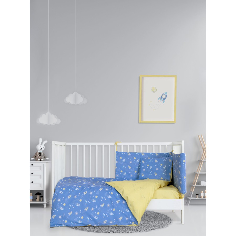 Kocoon Bebe Κουβερλί Κούνιας - Zeppelin Μπλε   110x150