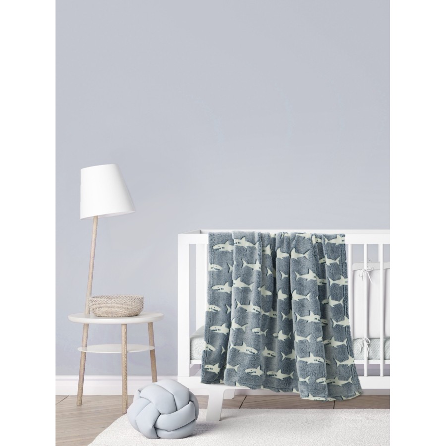 Kocoon Bebe Κουβέρτα Λίκνου 80x110 - Sharky