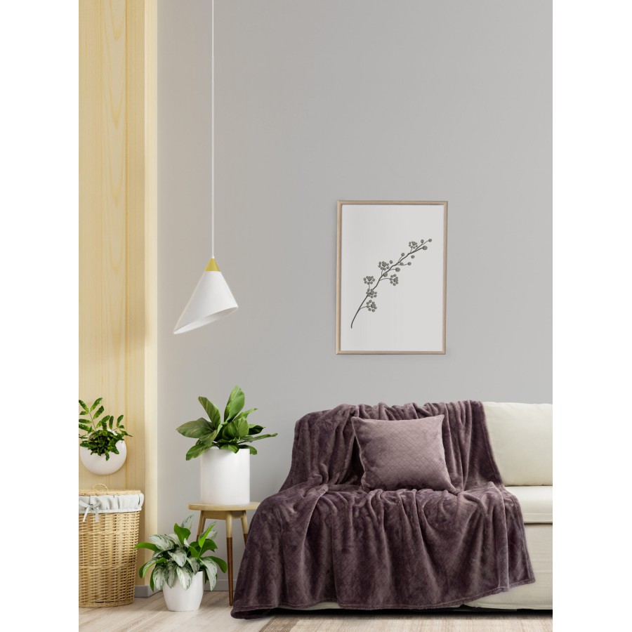 Kocoon Home Ριχτάρι Jacquard 180x300 - Cosy Gray