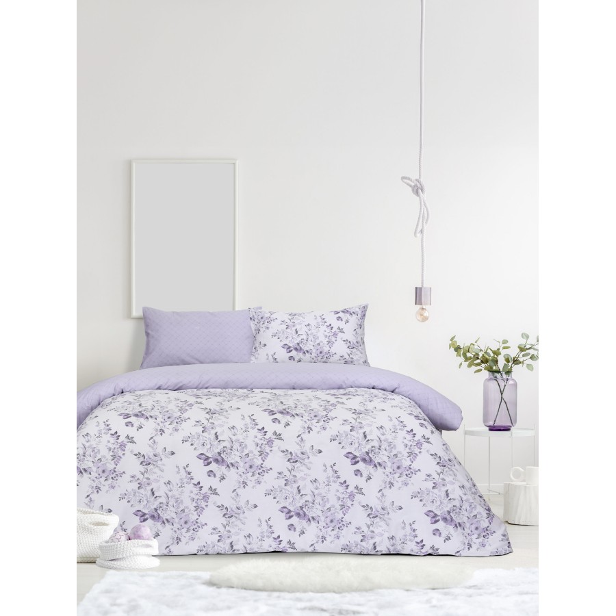 Kocoon Home Σετ Σεντόνια Μονά με Λάστιχο - Garden View      (1 x 100x200+30  x 160x270   52x72)