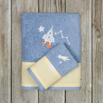 Kocoon Kids Σετ Πετσέτες (30x50 + 70x120) - Space