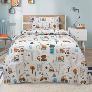 LINO ΠΑΙΔΙΚΑ ΣΕΤ ΣΕΝΤΟΝΙΑ PLAYGROUND TOWN GREY 170X260