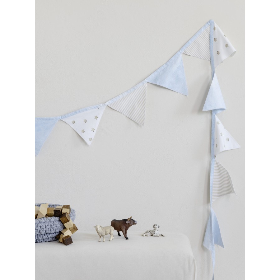 Nima Bebe Διακοσμητική Γιρλάντα 240x15 - Cutie Γαλάζιο, Γκρι