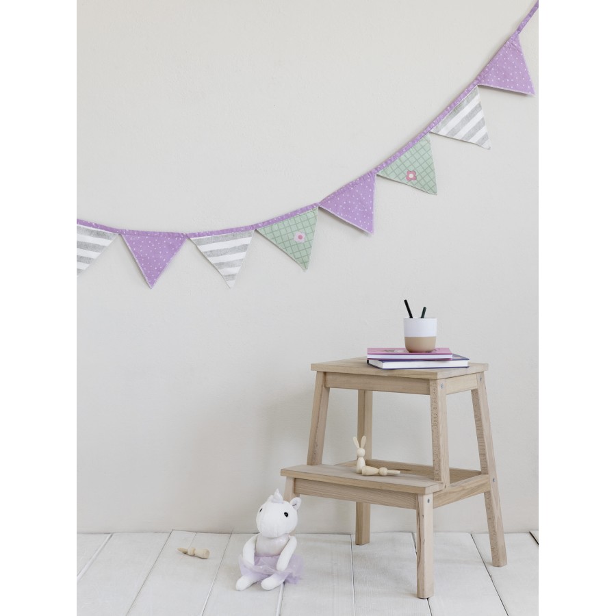 Nima Bebe Διακοσμητική Γιρλάντα 240x15 - Muffin Ροζ, Πράσινο