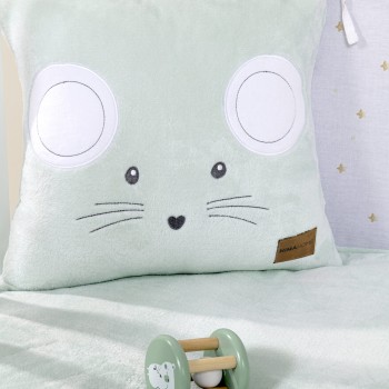 Nima Bebe Διακοσμητική Μαξιλαροθήκη 40x40 - Mouse Γαλάζιο