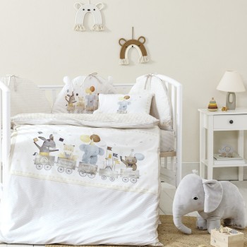 Nima Bebe Κουβερλί Κούνιας - Magic Party Μπεζ   100x140