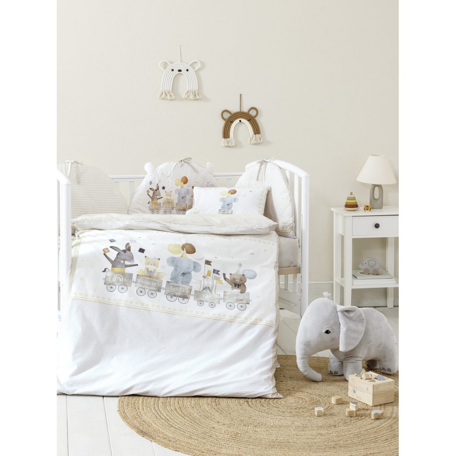 Nima Bebe Κουβερλί Κούνιας - Magic Party Μπεζ   100x140